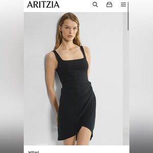Aritzia Black Wrap Dress